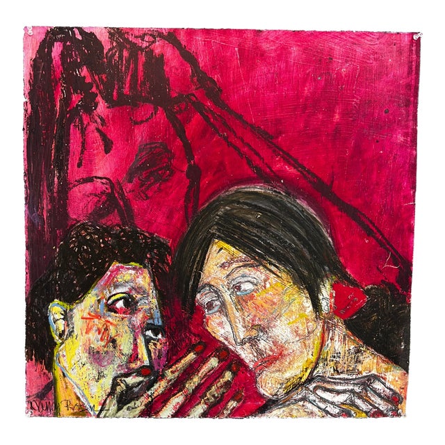 Original Painting Mixed Media Figurative #5 Gesture on Paper by Nancy Rosen For Sale