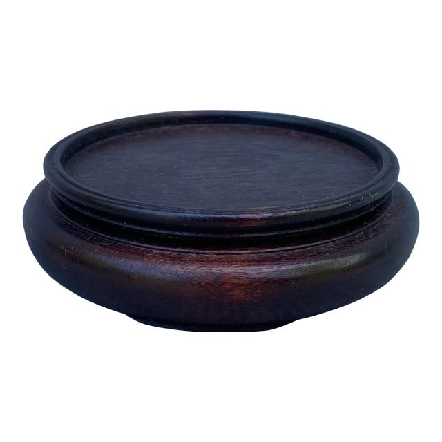 Vintage Wooden Vase Jar Jug Stand For Sale