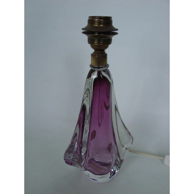 1950s Table Lamp from Val Saint Lambert, 1950s For Sale - Image 5 of 9