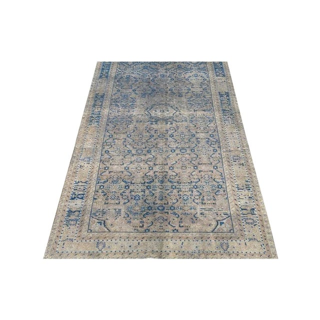 Blue 1960s Vintage Old Persian Hamedan Area Rug 5x10 For Sale - Image 8 of 8