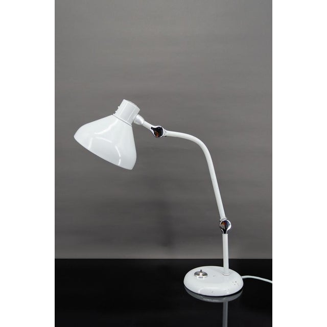 Workshop lamp by jumo, model gs1 france, circa 1950 flagship piece of french industrial design from the 50s and 60s....