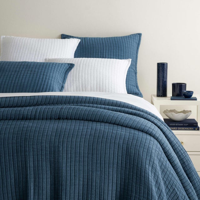 Pine Cone Hill by Annie Selke Boyfriend Aegean Matelasse Coverlet, King For Sale