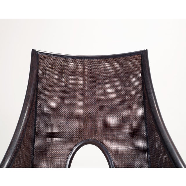 Pair of Barbara Barry for McGuire Rattan Caned Dining Armchairs For Sale - Image 13 of 18