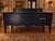 Vintage Gettysburg Furniture - Navy Blue Vanity With Mirror For Sale - Image 4 of 12