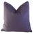 2020s Plush Lavender Purple Violet Velvet Feather/Down Pillow For Sale - Image 5 of 5