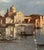 View of Venice with the Island of San Giorgio Maggiore and the Basilica, Oil on Canvas, 19th Century, Framed For Sale - Image 14 of 16