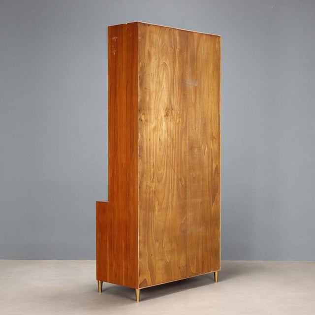 Vintage Larch Veneer Bookcase, Italy, 1960s For Sale - Image 10 of 13