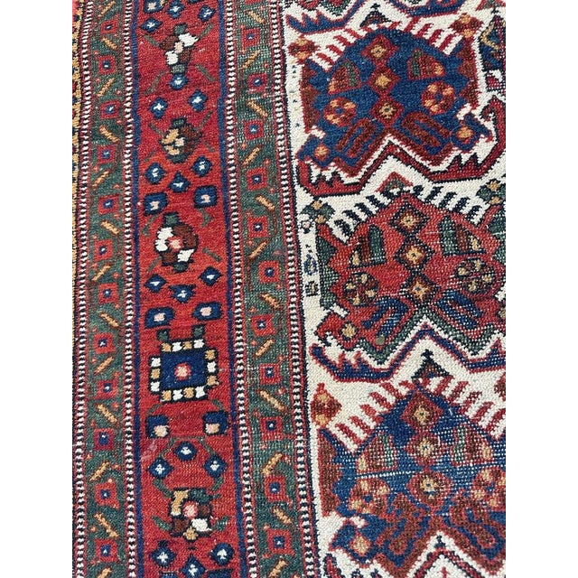 Afshar Cotton and Wool Rug, 1920s For Sale - Image 11 of 18