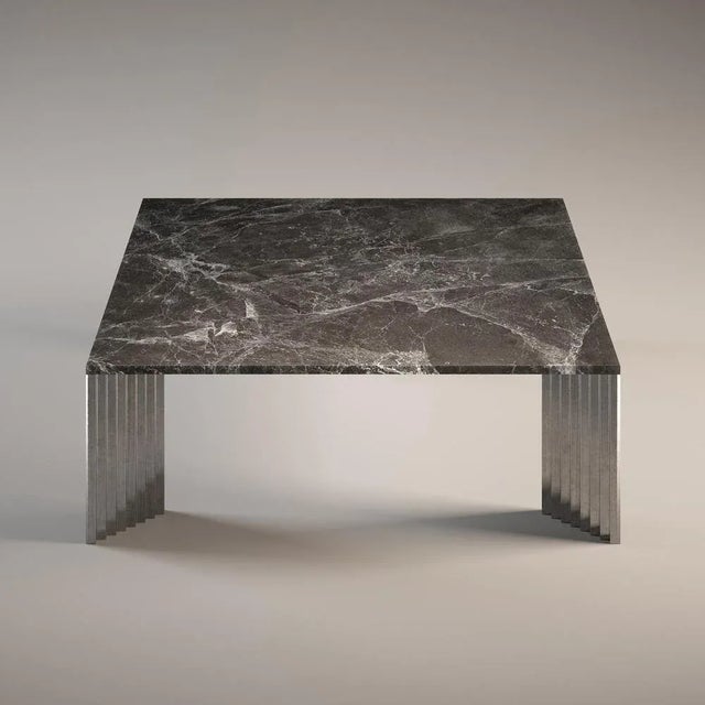 Piero Emperador Grey Coffee Table by Fred and Juul Dimensions: D 120 x W 120 x H 40 cm. Materials: Emperador Grey marble...