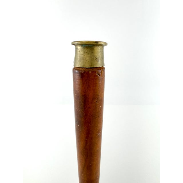 1950s Vintage Brass & Turned Wood Hand Bell For Sale - Image 5 of 7