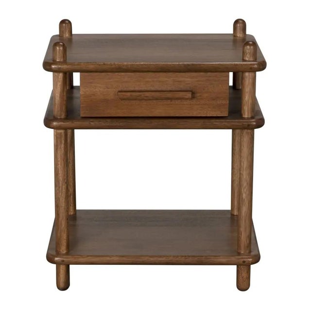 The Keller Side Table in Dark Walnut offers a sleek and stylish design, perfect for any modern or traditional space....