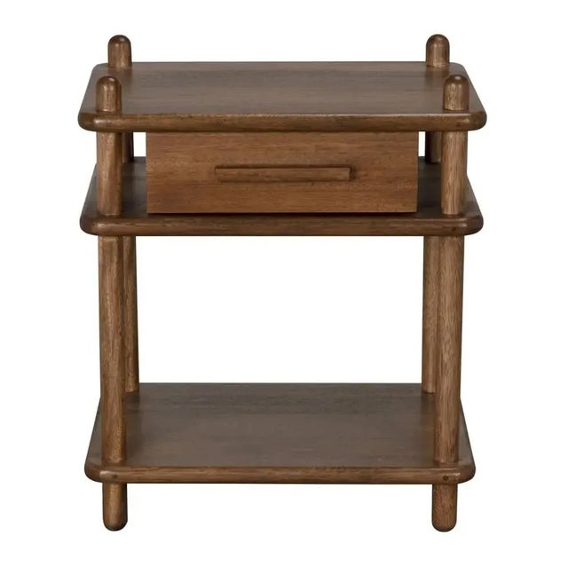 The Keller Side Table in Dark Walnut offers a sleek and stylish design, perfect for any modern or traditional space....