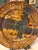 Mid-Century Modern Vintage Frères Cloutier French Studio Art Pottery Charger Plate - Mid Century Modern 11" Abstract Lava Woodgrain Glaze, Signed Cloutier C. 1970 For Sale - Image 3 of 6