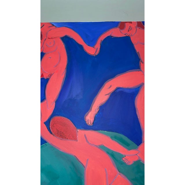 Laura Davis (American [Nc], 21st C.) “Ode to Henri Matisse,” Acrylic on Canvas For Sale - Image 9 of 9