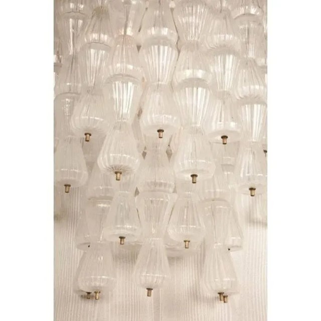 Magnificent Large Barovier & Toso Glass Sconces, Circa 1970 - a Pair For Sale - Image 9 of 10