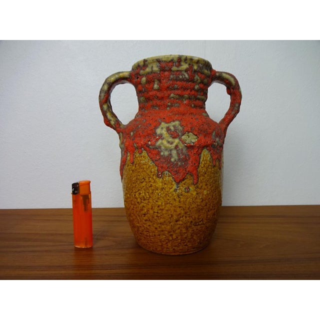 1970s Lava 1771-22 Ceramic Vase from Übelacker Keramik, Germany, 1970s For Sale - Image 5 of 18