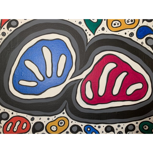 Mid 20th Century Abstract Expressionist Painting by Achi Sullo For Sale - Image 4 of 9