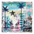Miami Postcard - Original Mixed Media Pop Art Miami Cityscape on Canvas by Marion Duschletta For Sale