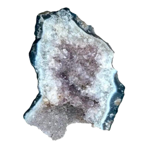 Natural Amethyst Stalactite Geode Crystal Specimen