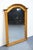 BROYHILL FURNITURE Solid Oak Early American Country Style 36" Arched Mirror 2283-241 49.5" High 36" Wide 2.25" Deep We...