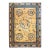 Stunning Gold Background Color With Cute Details of Chinese Culture Antique Rug For Sale