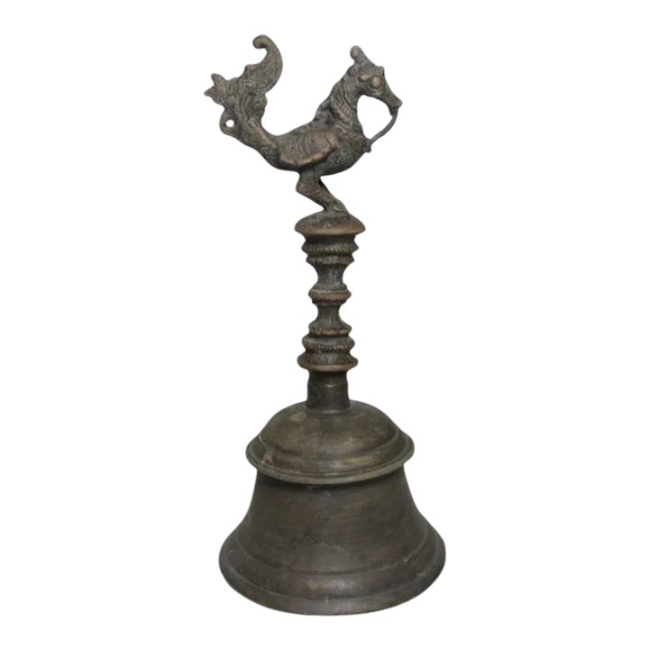 Antique Indonesian Brass Bell | Chairish