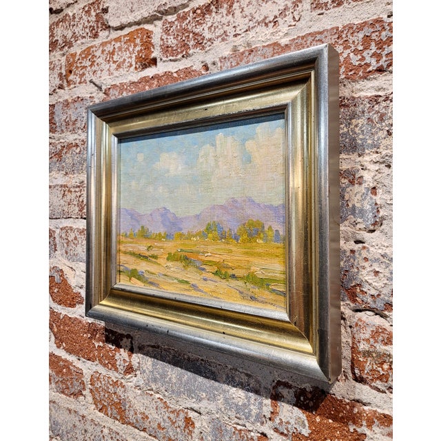 Wood Joseph David Greenbaum-1920s California Plein Air Landscape-Oil Painting For Sale - Image 7 of 9