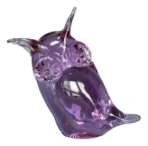 Murano Glass Neodymium Alexandrite Owl by Licio Zanetti, 1960s