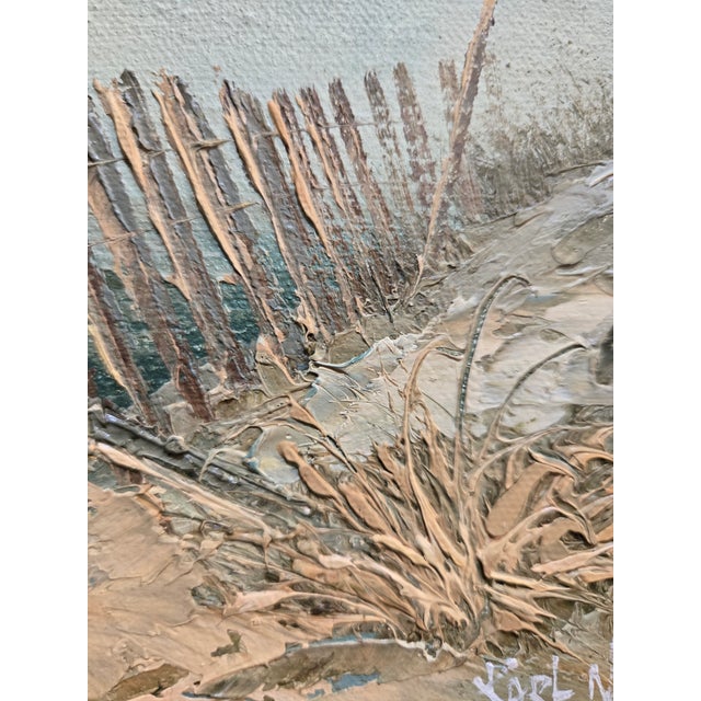Late 20th Century Late 20th Century Original Karl Neumann Oil Painting - The Beach For Sale - Image 5 of 9