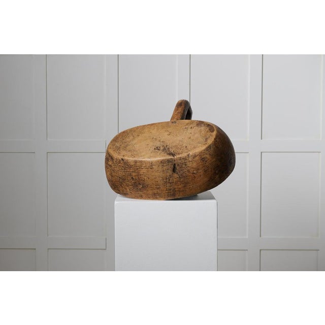Antique Swedish Wooden Bowl in Birch Root For Sale - Image 6 of 10