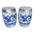 Pair of Chinese Chinoiserie Blue and White Porcelain Garden Stools Side Tables For Sale