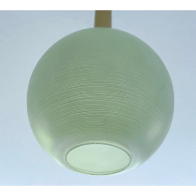Metal Vintage Italian Pendant Light in Glass, 1950s For Sale - Image 7 of 18