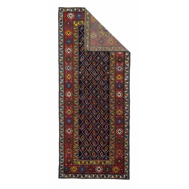 Traditional 19th Century Antique Shirvan Rug 3'5'' x 8'9'' For Sale - Image 3 of 9