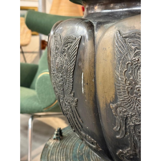 Early 20th Century Asian Bronze Temple Vessel For Sale - Image 15 of 17