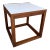 Mid-Century Modern Walnut Cube Plant Stand For Sale