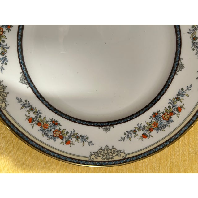 1970s Vintage Set of 10 Minton Stanwood Pattern Plates- Fine Bone China - Made in England For Sale - Image 5 of 12