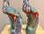 Vintage Chinese Export Porcelain Phoenix Peacock Statues - A Pair For Sale In Columbia, SC - Image 6 of 12