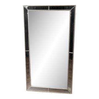 Mirror With Beaded and Beveled Mirror Frame For Sale