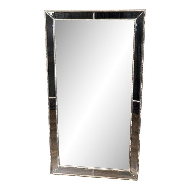 Mirror With Beaded and Beveled Mirror Frame For Sale