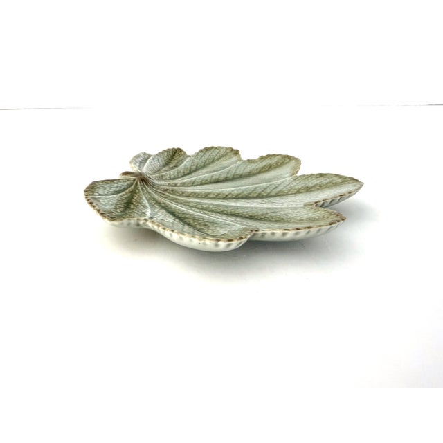 1990s Vintage Majolica Porcelain Leaf - Christian Tortu For Sale - Image 5 of 9