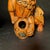 Wood Mid 20th Century Pair Chinese Carved Hardwood Foo dogs with Rolling Pearls & Puzzle Balls For Sale - Image 7 of 8