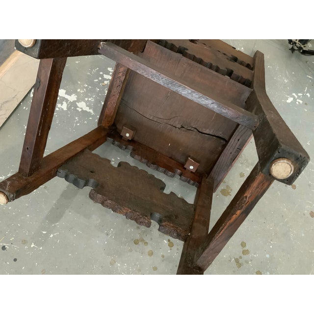 Antique Italian Renaissance 17th Century Walnut Side Chair For Sale - Image 11 of 11