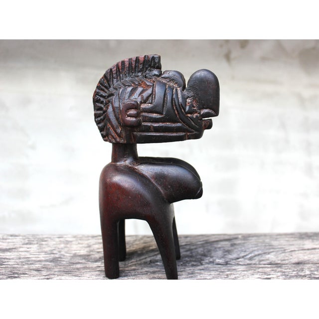 Vintage African Hand-Carved Wood Baga Style Fertility Figure, 1950s For Sale - Image 11 of 18