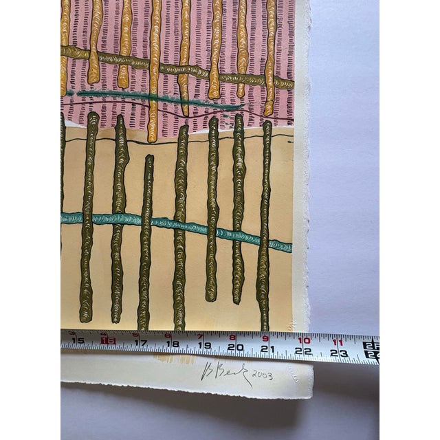 Paper Barbara Beck 2003 Abstract Watercolor Painting on Paper - Signed/Dated/Unframed For Sale - Image 7 of 7