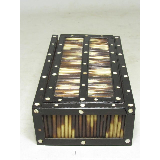 Anglo Indian Anglo Indian Quill Pencil Box For Sale - Image 4 of 10