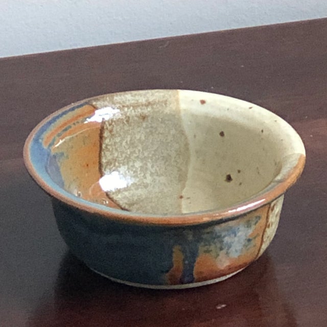 Small Mid-Century Modern Style Studio Pottery Bowl For Sale - Image 9 of 12