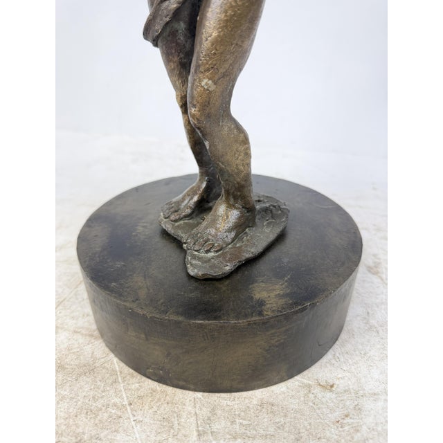 Female Figure with Flocks of Birds, 1920s-1940s, Bronze For Sale - Image 16 of 17