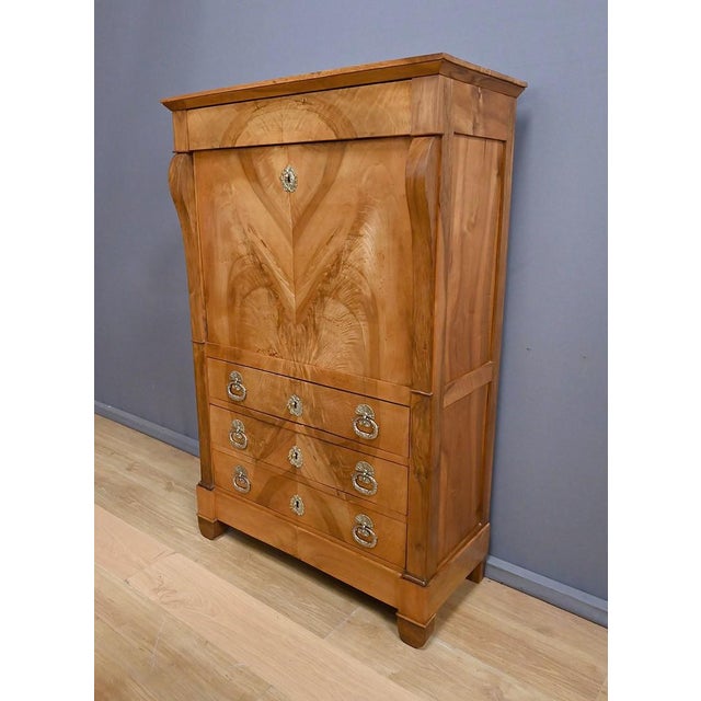 Mid-19th Century Restoration Walnut Secretary Desk For Sale - Image 4 of 18