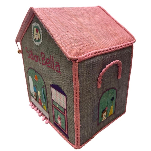 Bring charm and organization to any child's room or playroom with this unique house-shaped toy storage basket. Crafted...