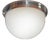 Bauhaus Opaline Glass Ceiling Lamp, 1930s For Sale